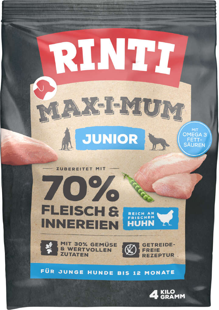RINTI Hunde-Trockenfutter MAX-I-MUM Junior Huhn